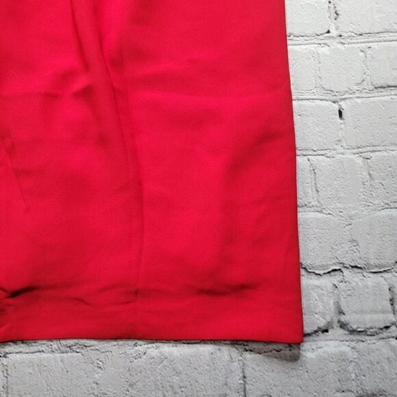 Vintage Andrea Polizzi For Rex Lester Red Sleeveless Dress Size 8 - Picture 7 of 12